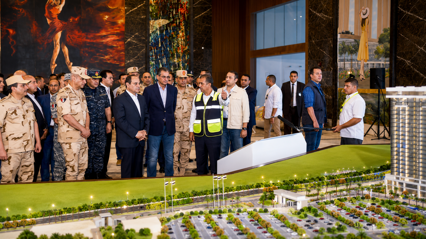 Al-Masa Resort architectural model in New Alamein City.